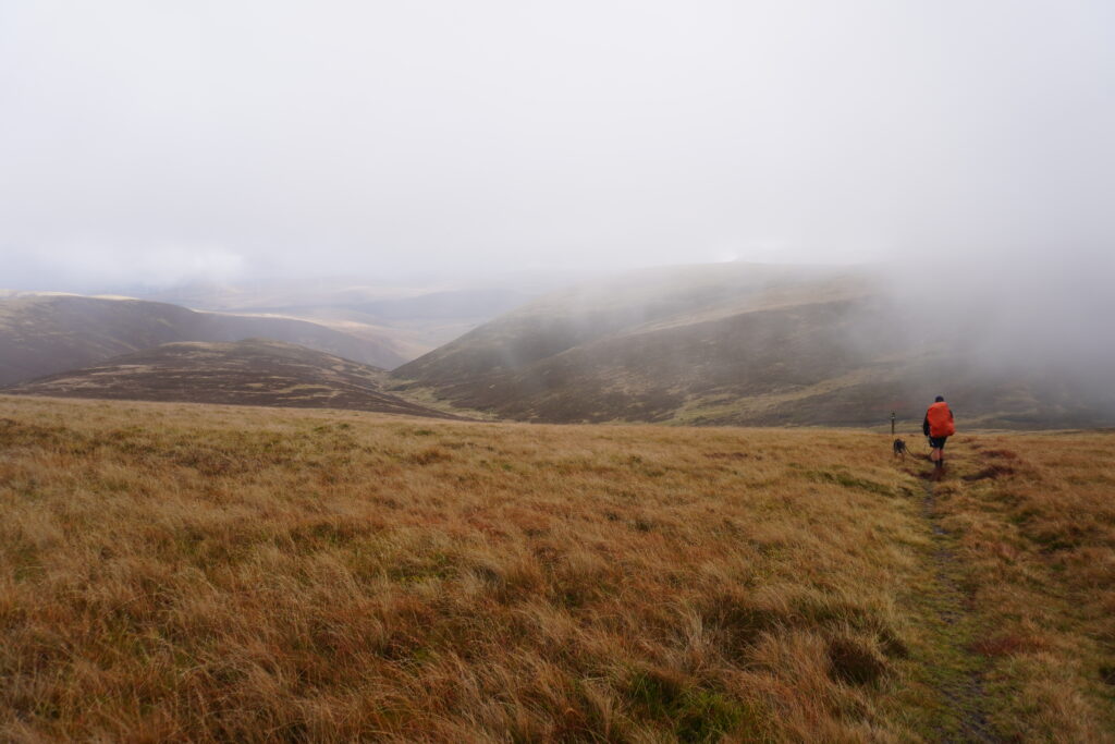 Landschaft der Scottish Uplands während unserer JOGLE Fernwanderung