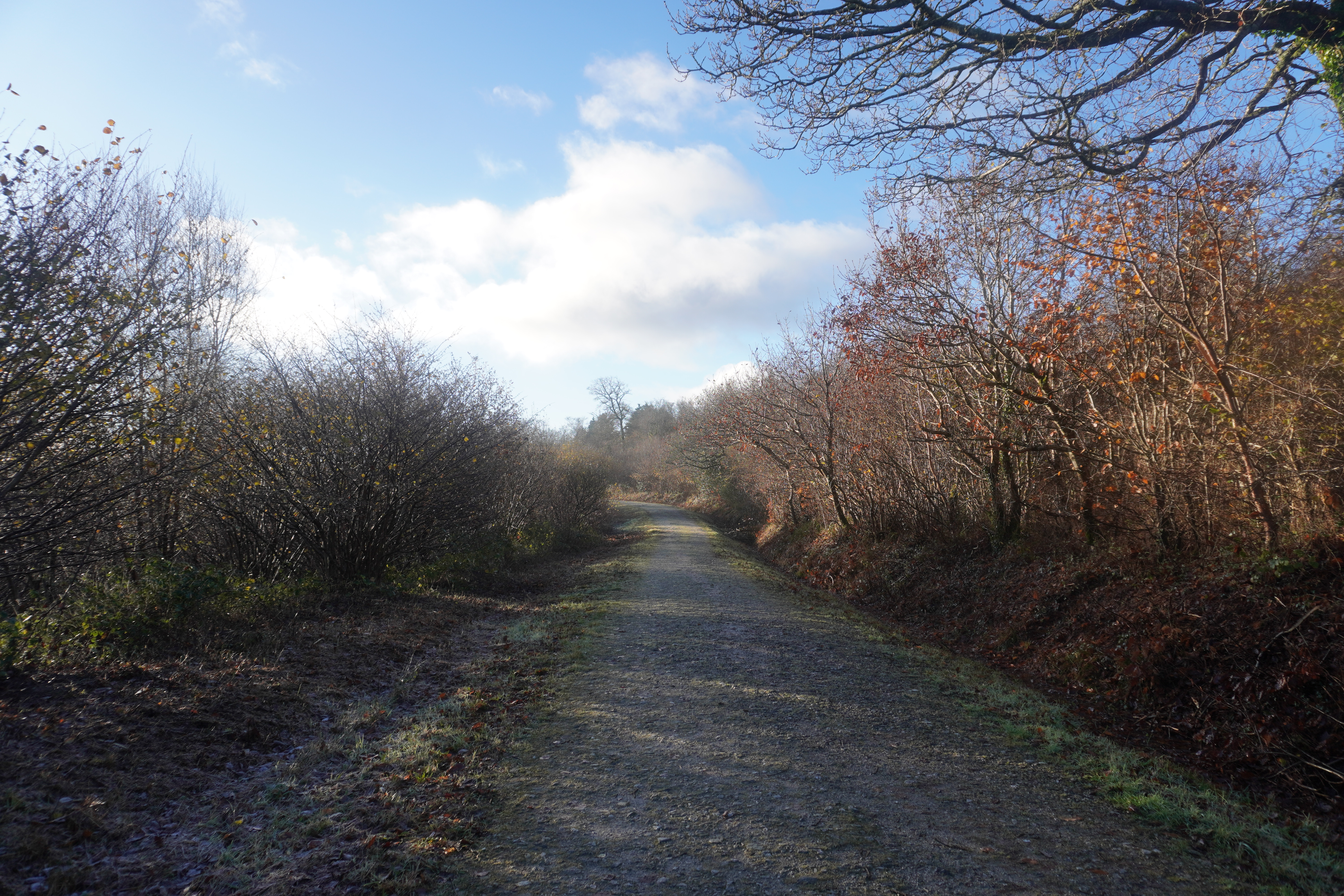 Wanderweg im Landesinneren von Cornwall während der JOGLE Fernwanderung